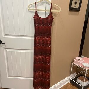 Elegant Red Maxi Dress